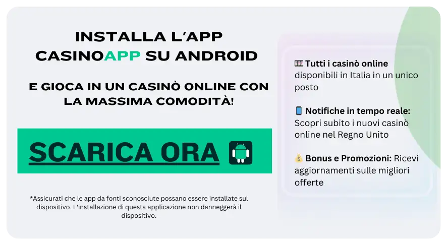 Installa CasinoAPP