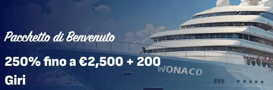 Wonaco casino promozione