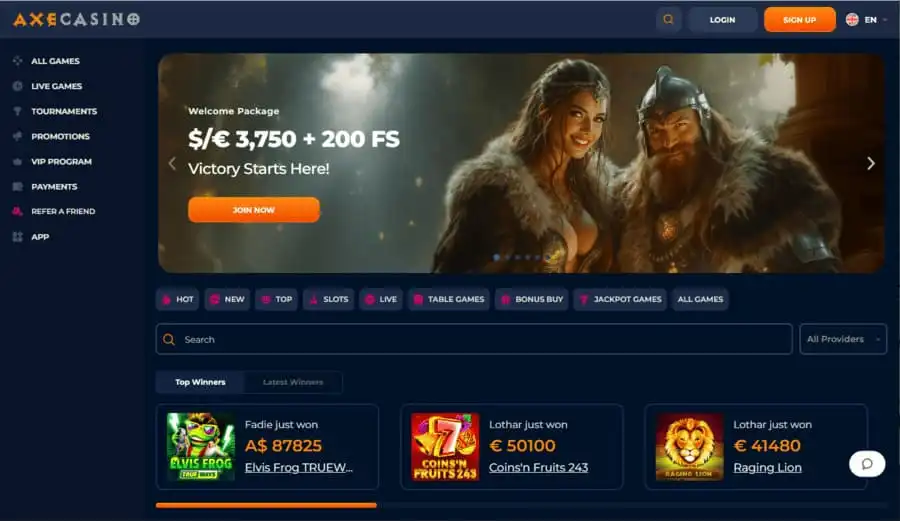 axe casino